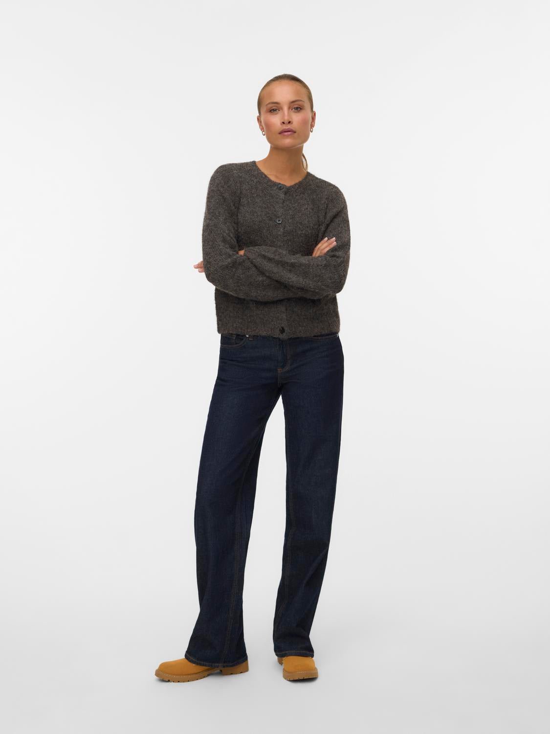 VMNOVAH Knit Cardigan - Chocolate Torte - VERO MODA & VILA Bergvik